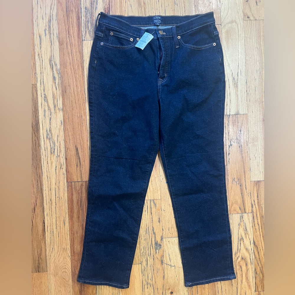 NWT J Crew Essential Straight Jeans